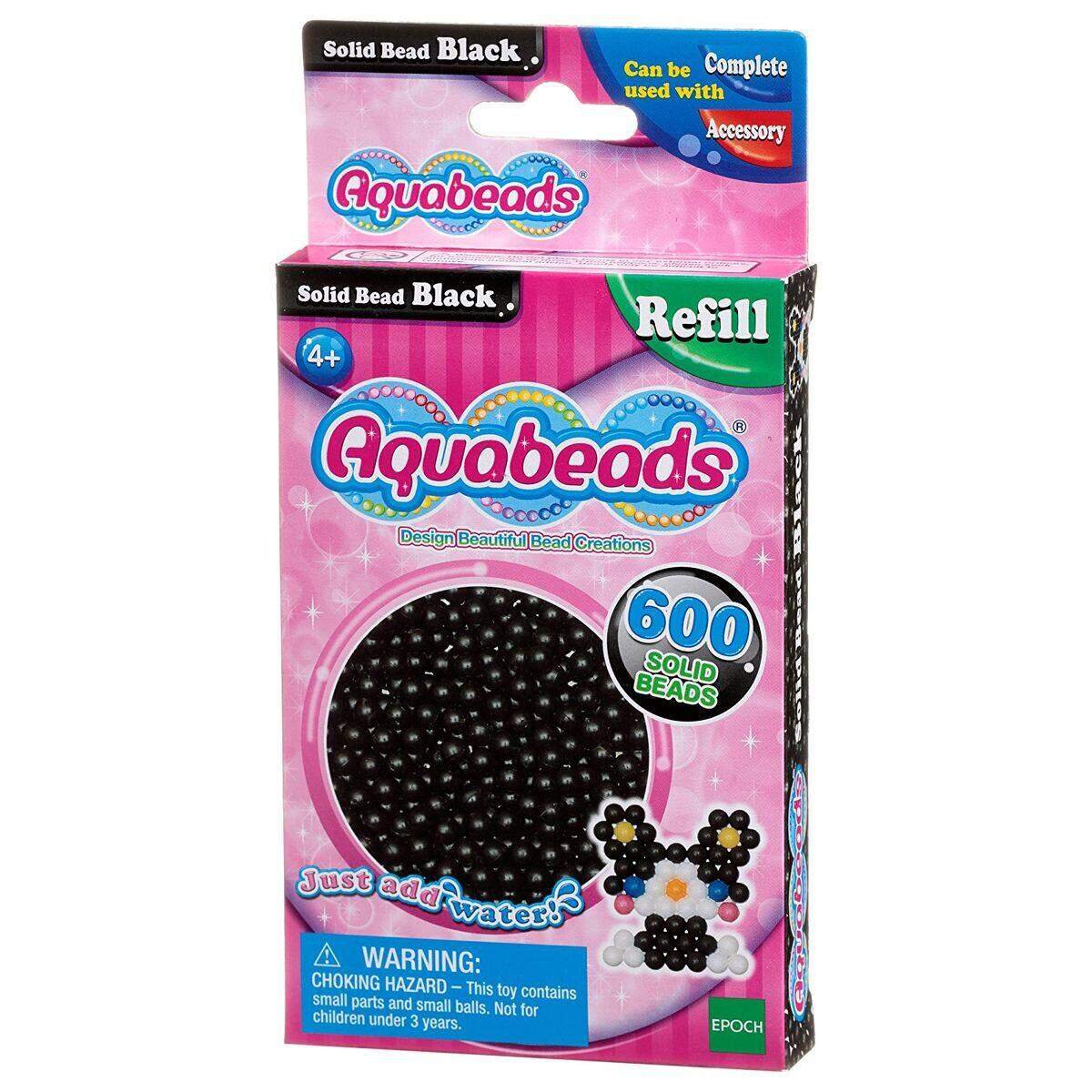 Aquabeads Schwarze Perlen, 600 Stück