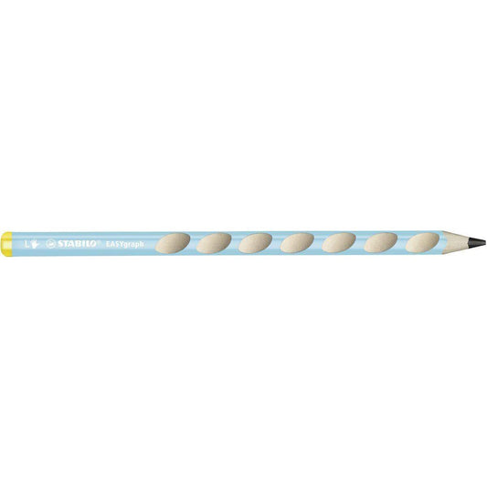 Ergonomischer Dreikant-Bleistift für Linkshänder - STABILO Easygraph in blau - Einzelstift - Härtegrad B