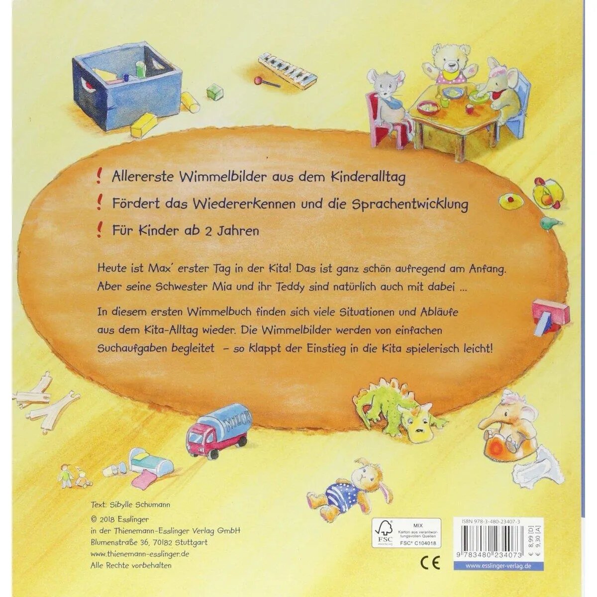 Esslinger Verlag Mein allererstes Wimmelbuch: Ein Tag in der Kita