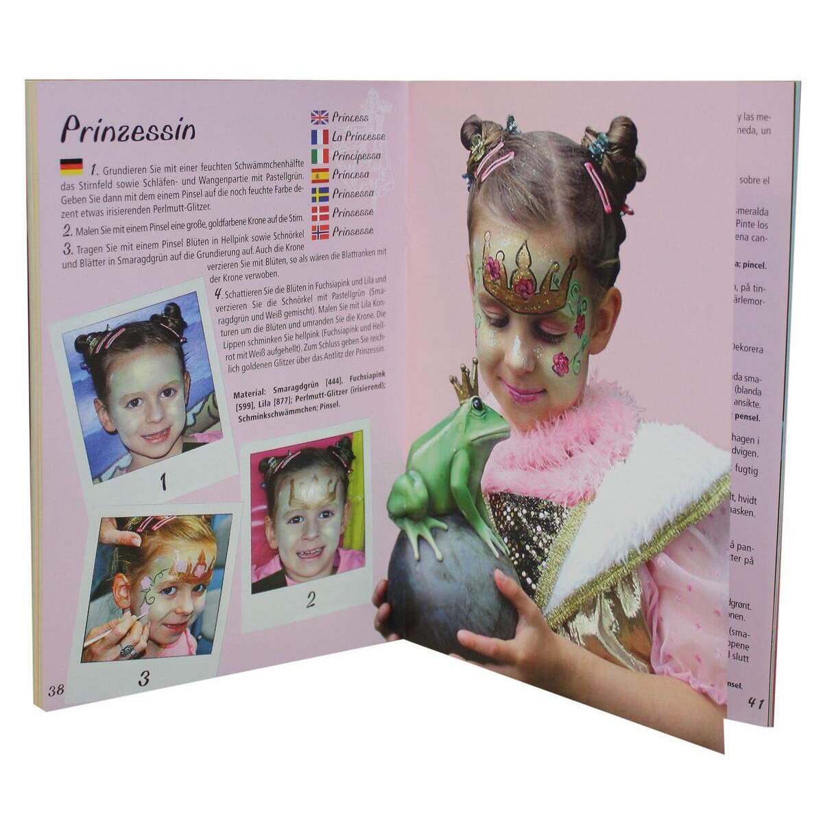 Eulenspiegel Schmink-Set Tiermasken, 8 Farben á 3,5ml