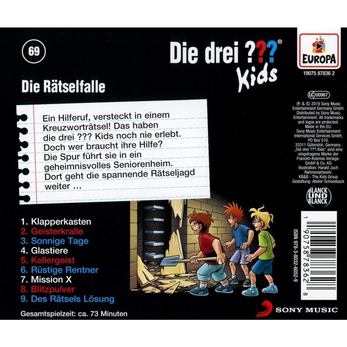 Europa Hörspiel-CD ??? Kids 69 Die Rätsel-Falle