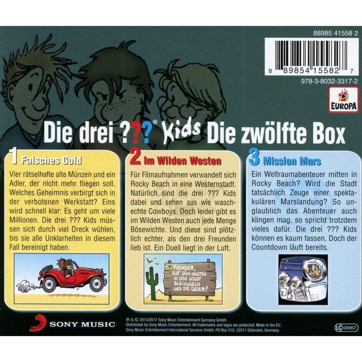Europa Hörspiel-CD-Box Die Drei ??? Kids Folgen 34 - 36