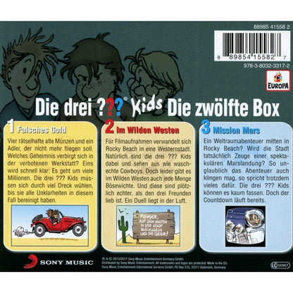 Europa Hörspiel-CD-Box Die Drei ??? Kids Folgen 34 - 36