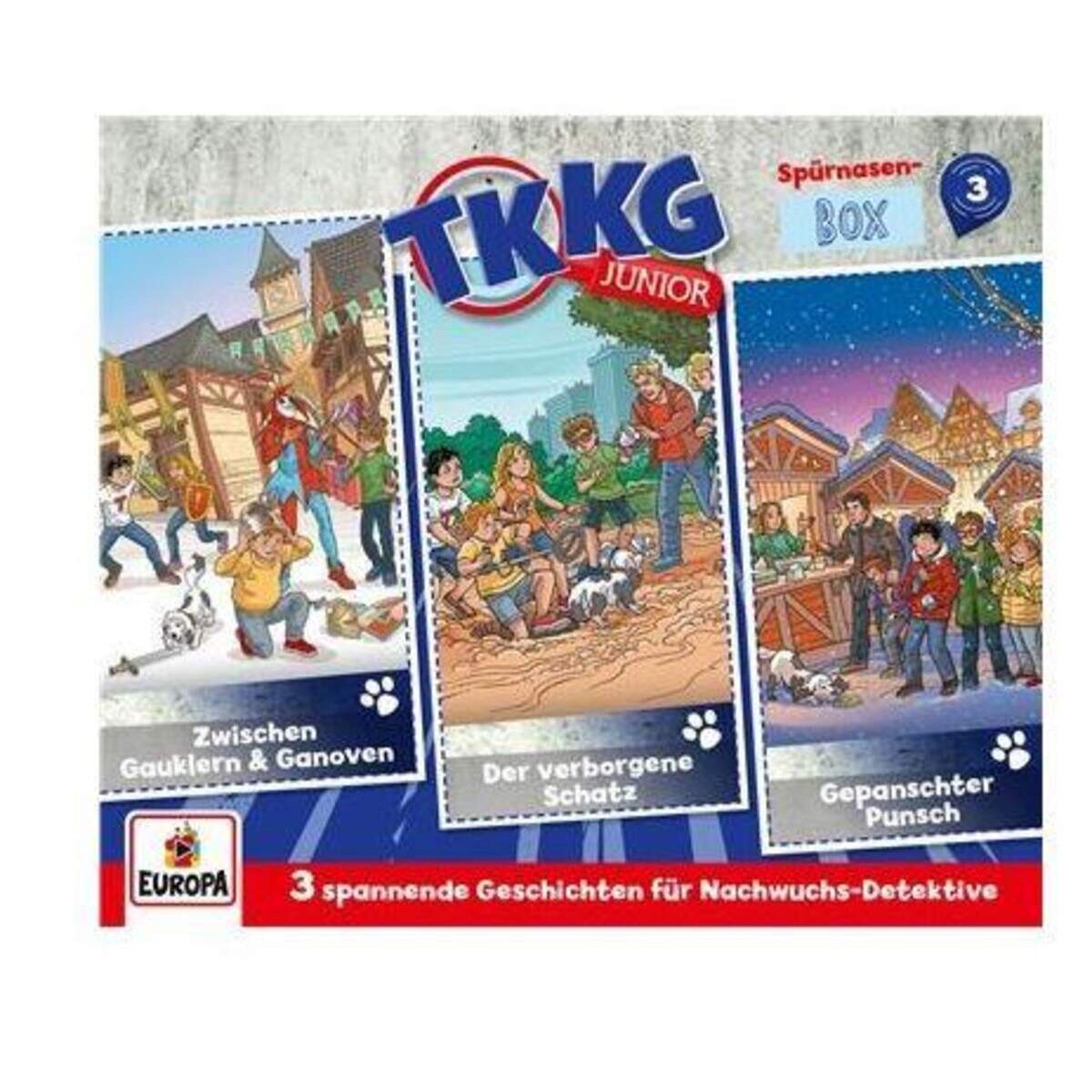 Europa Hörspiel-CD Box TKKG Junior Spürnasen Box Folgen 7-9