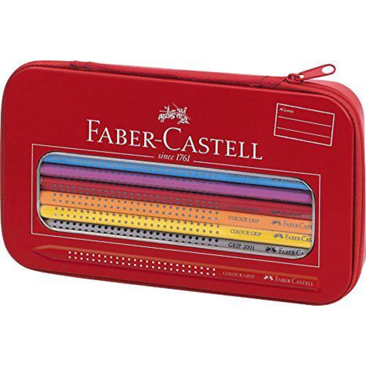 Faber-Castell Colour Grip Mal- und Zeichenset, 18-teilig, inkl. Spitzer