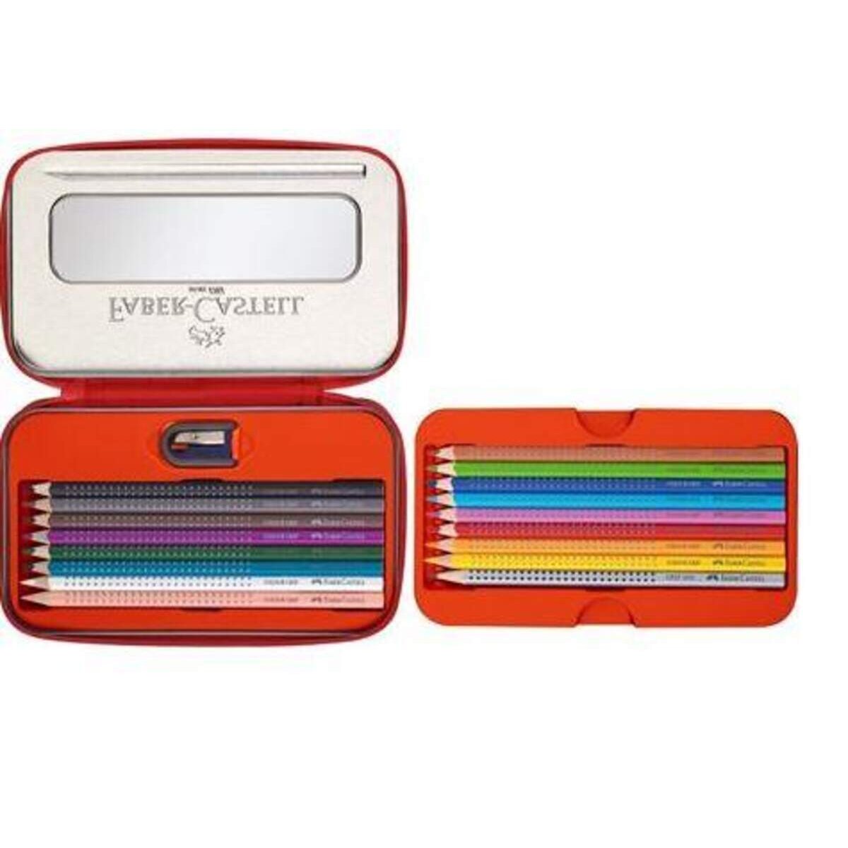Faber-Castell Colour Grip Mal- und Zeichenset, 18-teilig, inkl. Spitzer