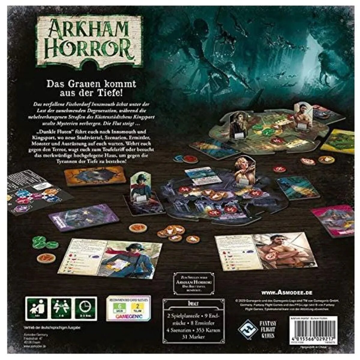 Asmodee Fantasy Flight Games Arkham Horror 3. Edition - Dunkle Fluten Erweiterung DE