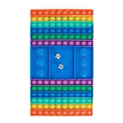 Fidget Pop Brettspiel Bubble Pops incl. Würfel aus hochwertigem Silikon