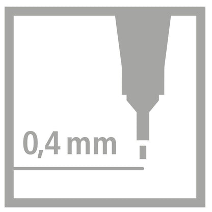 Fineliner - STABILO point 88 im Kraftpapier Mäppchen  - mit 20 verschiedenen Farben