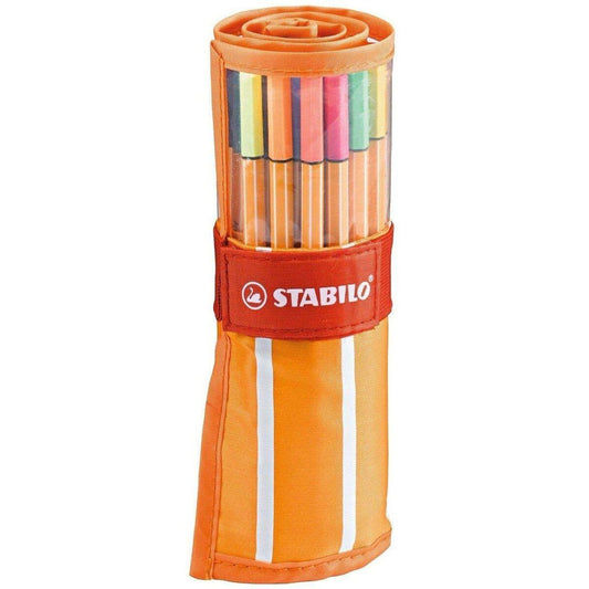 Fineliner - STABILO point 88 - 30er Rollerset - mit 30 verschiedenen Farben