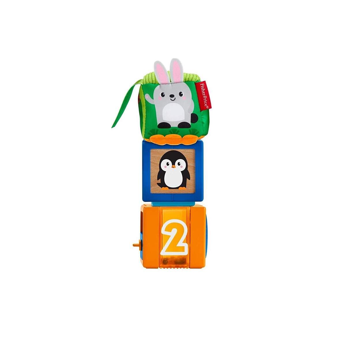 Fisher-Price Babys bunte Tier-Bausteine