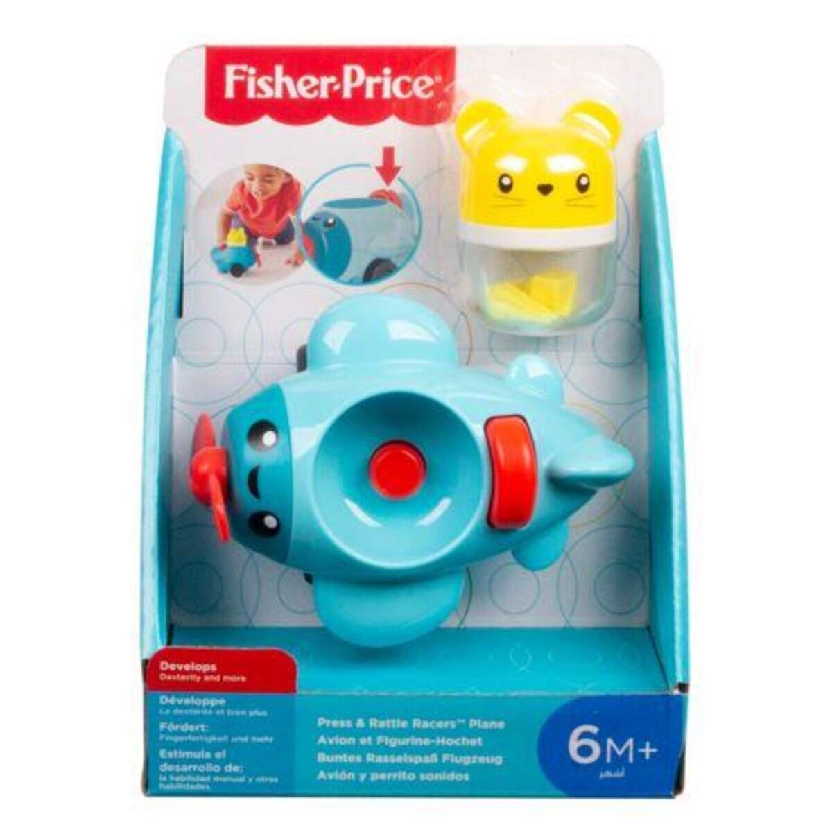 Fisher-Price Bunte Rassel-Spaß Fahrzeug, 1 Stück, sortiert