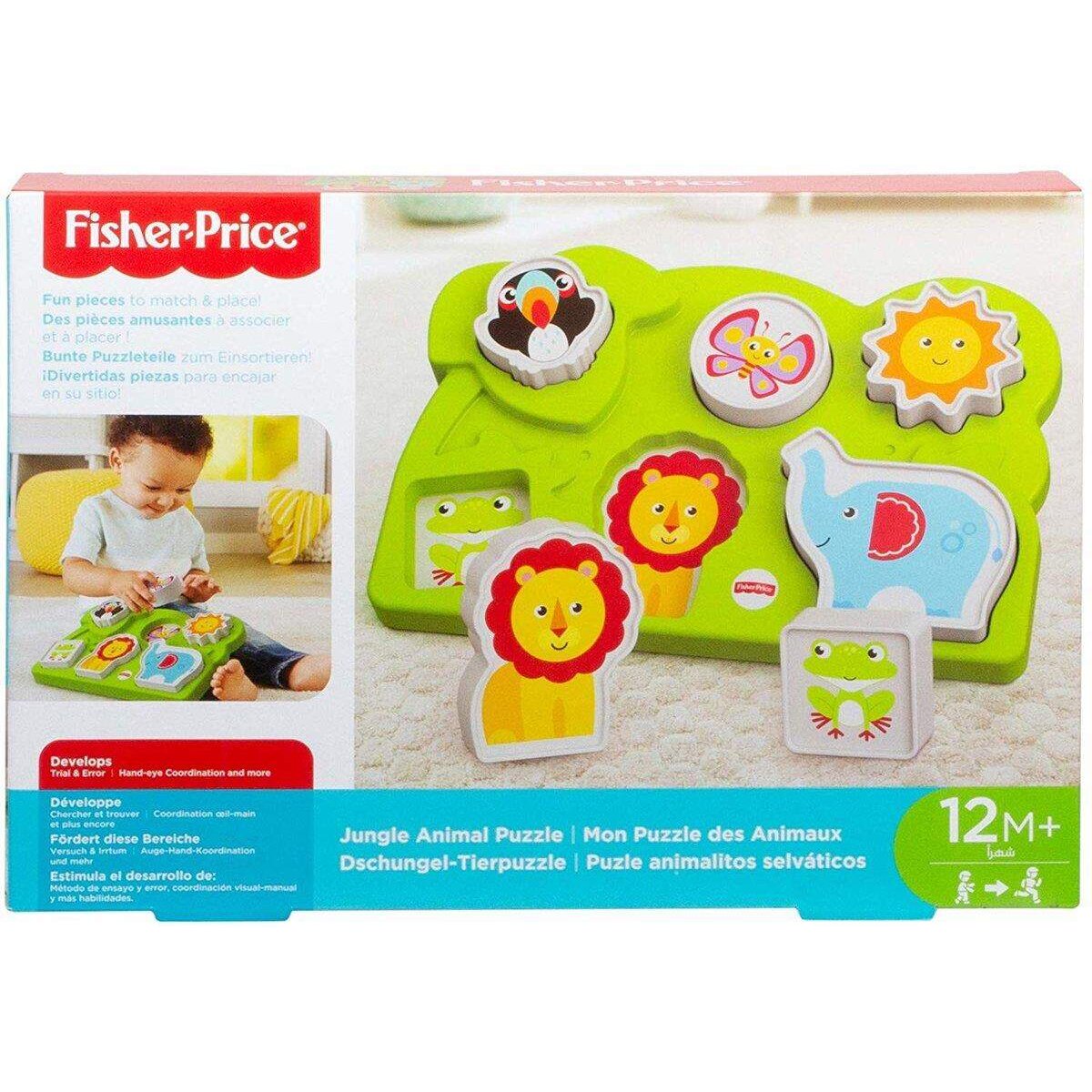 Fisher-Price Dschungel-Tierpuzzle, 6 Teile
