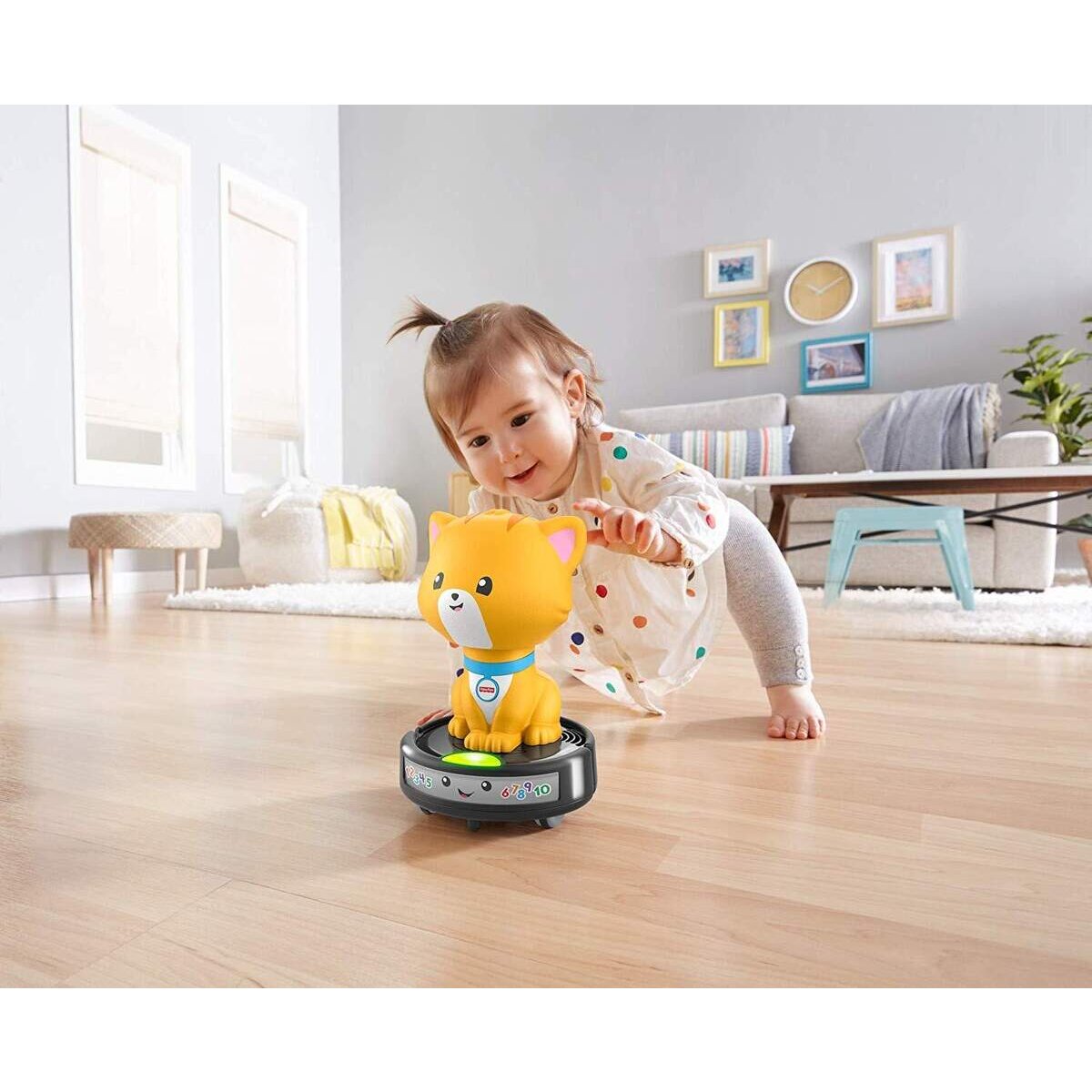 Fisher-Price Krabbel-mir-nach Saugroboter-Katze