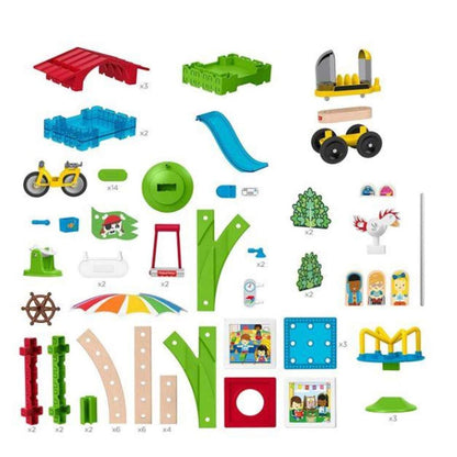 Fisher-Price Wunder Werker Schule mit Spielplatz, Baukasten