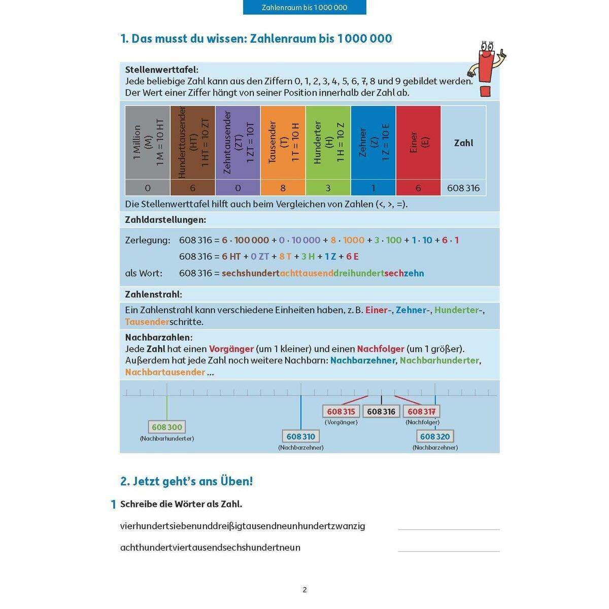 Fit zum Übertritt - Mathe 4. Klasse, A4-Heft