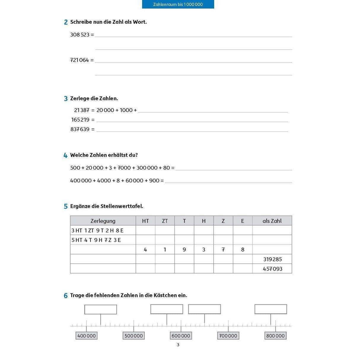 Fit zum Übertritt - Mathe 4. Klasse, A4-Heft