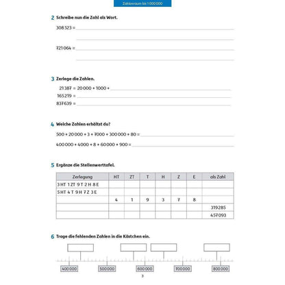 Fit zum Übertritt - Mathe 4. Klasse, A4-Heft