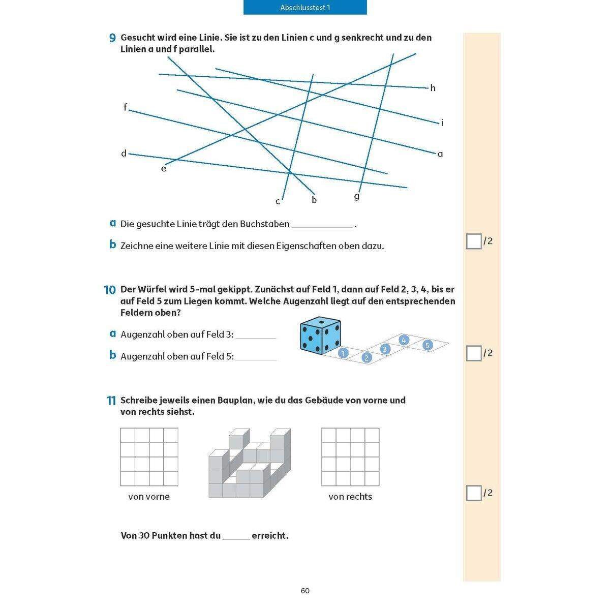 Fit zum Übertritt - Mathe 4. Klasse, A4-Heft