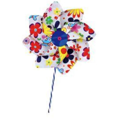 Giobas Windmühle Mix Ø20cm, H: 45cm auf Plastikstab, 1 Stück, sortiert