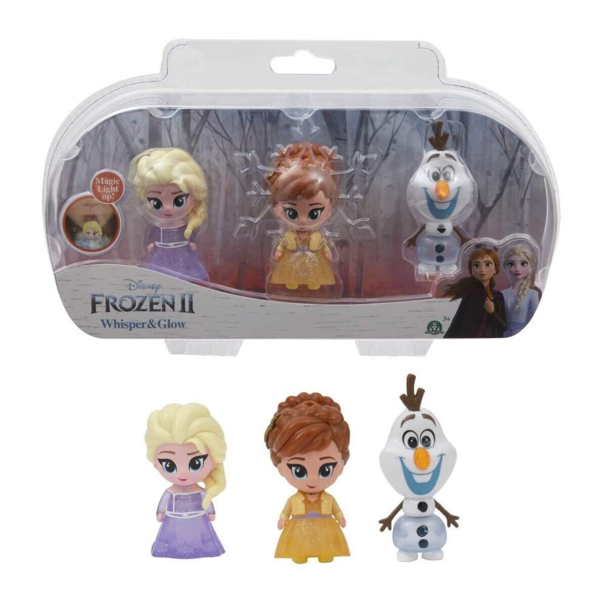 Giochi Preziosi Disney Frozen 2 Leuchtfiguren 3er Packung, 6 cm