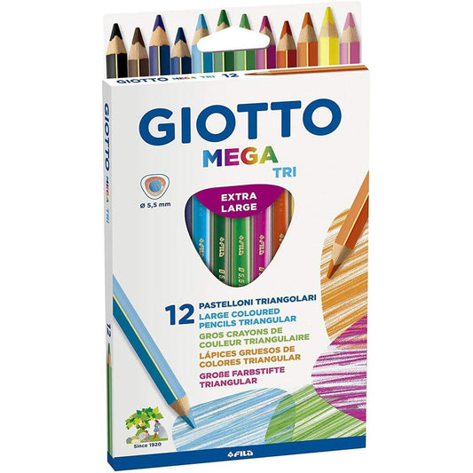 Giotto Mega Tri 12er Holzbuntstifte 12 Farben