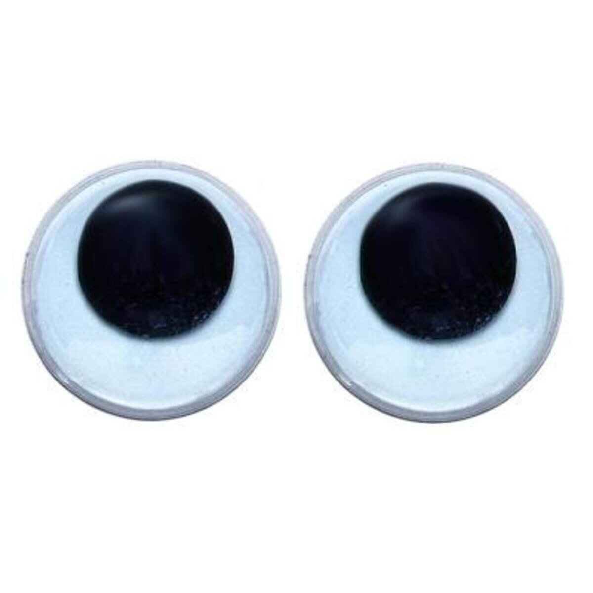 Glorex Wackelaugen, rund, selbstklebend, 15 mm, 23 Stück