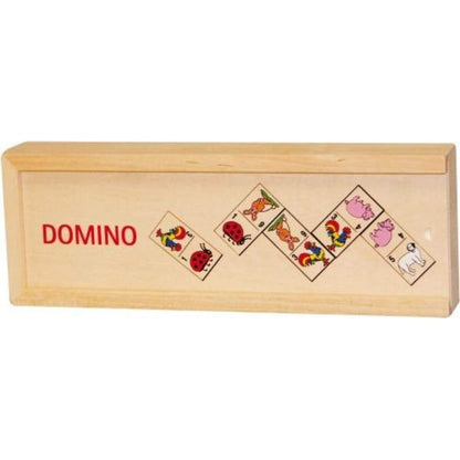 goki Domino Tiermotive im Holzkasten