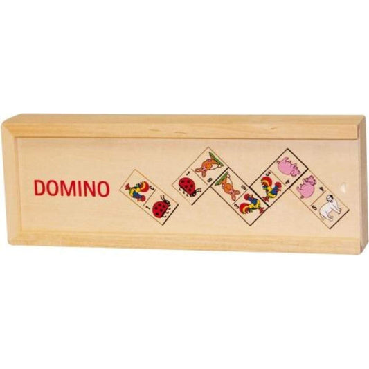 goki Domino Tiermotive im Holzkasten