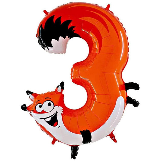Grabo Folienballon Fuchs Nummer 3
