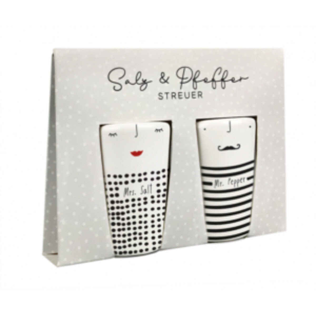 Grafik Werkstatt Salz- und Pfefferstreuer-Set Mrs. Salt & Mr. Pepper