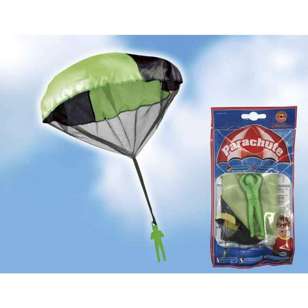 Günther - Parachute, Fallschirm zum werfen, 1 Stück, 4-fach sortiert