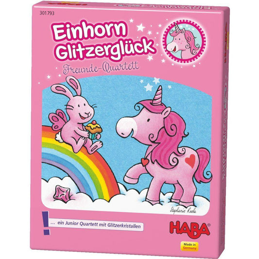 HABA 301793 Einhorn Glitzerglück Freunde-Quartett