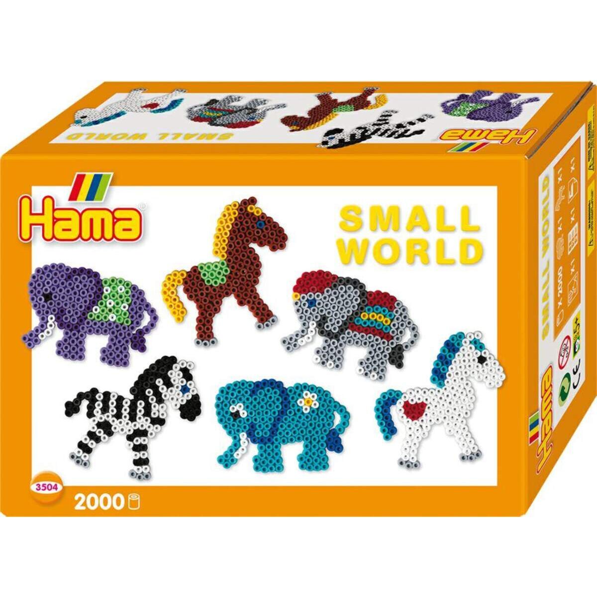 Hama Bügelperlen Geschenkpackung Kleine Welt Kleiner Elefant und Pony