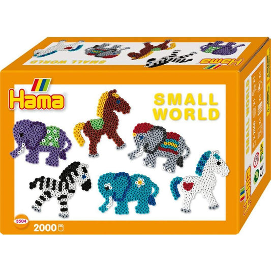 Hama Bügelperlen Geschenkpackung Kleine Welt Kleiner Elefant und Pony