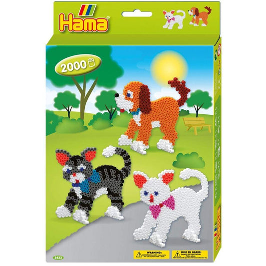 Hama Bügelperlen Hund und Katzen 2000 Perlen