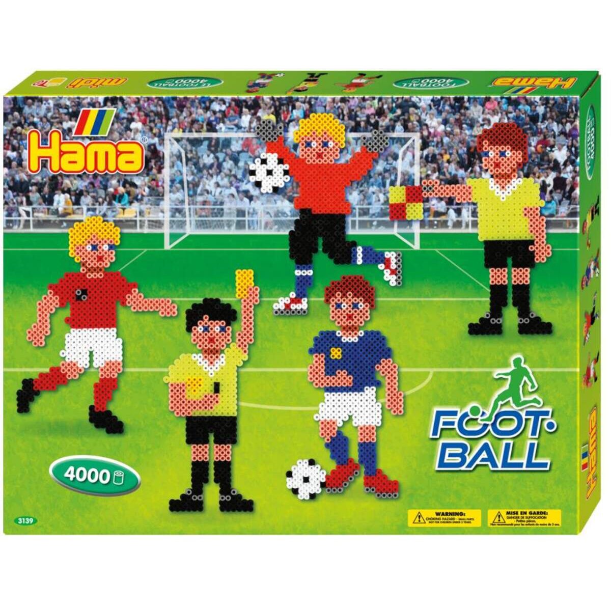 Hama Bügelperlen Midi Geschenkpackung Fußball mit 4000 Perlen