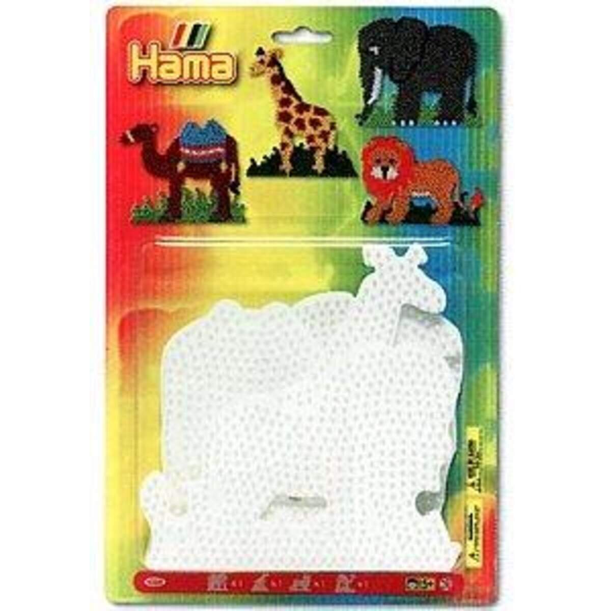 Hama Bügelperlen Platten Elefant / Gira / Löwe