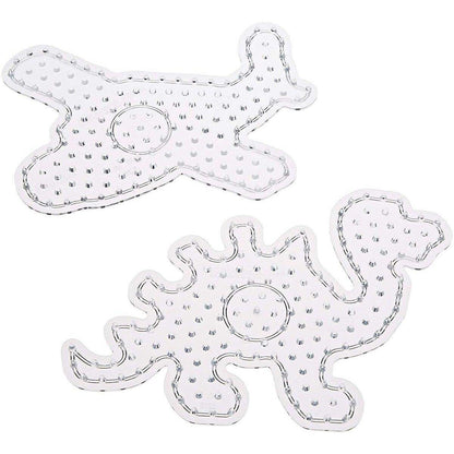 Hama Bügelperlen Stiftplatten Dinosaurier und Flugzeug
