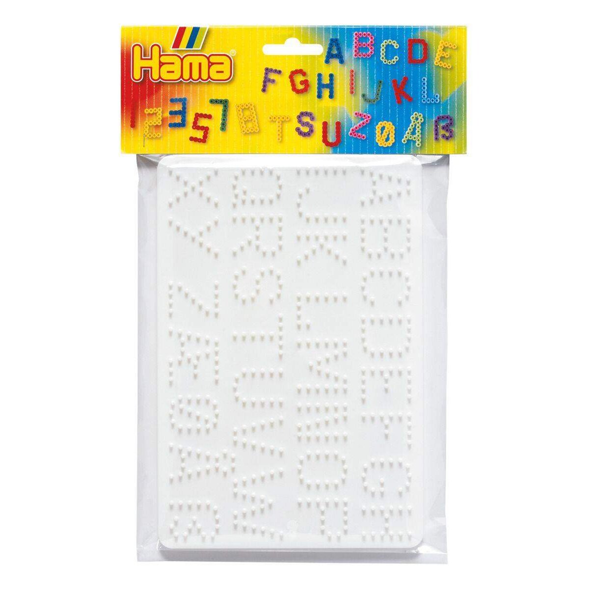 Hama Bügelperlen Stiftplatten für Midi Perlen, Buchstaben und Zahlen, 2er