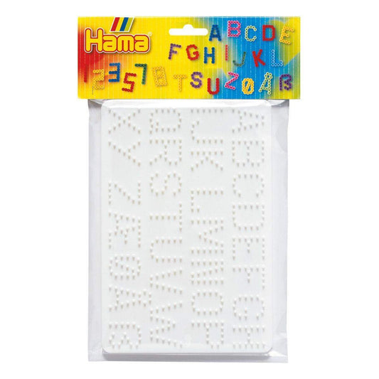 Hama Bügelperlen Stiftplatten für Midi Perlen, Buchstaben und Zahlen, 2er