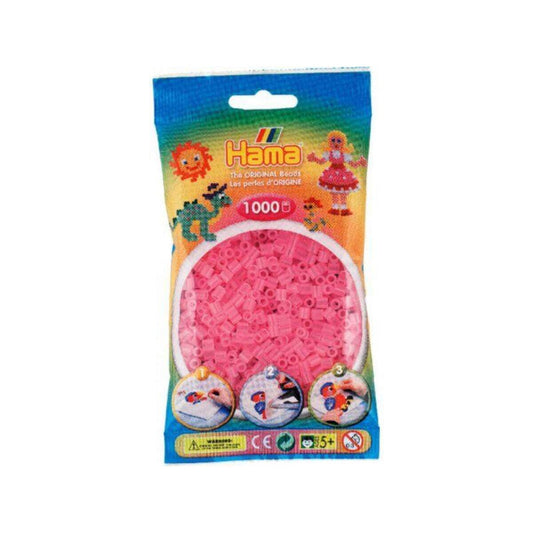 Hama Bügelperlen Midi Transparentpink, 1000 Stück