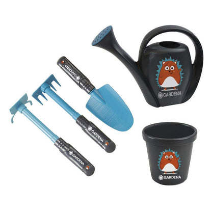 Happy People Gardena Starter Set Igel Schaufel Rechen Hacke 17cm