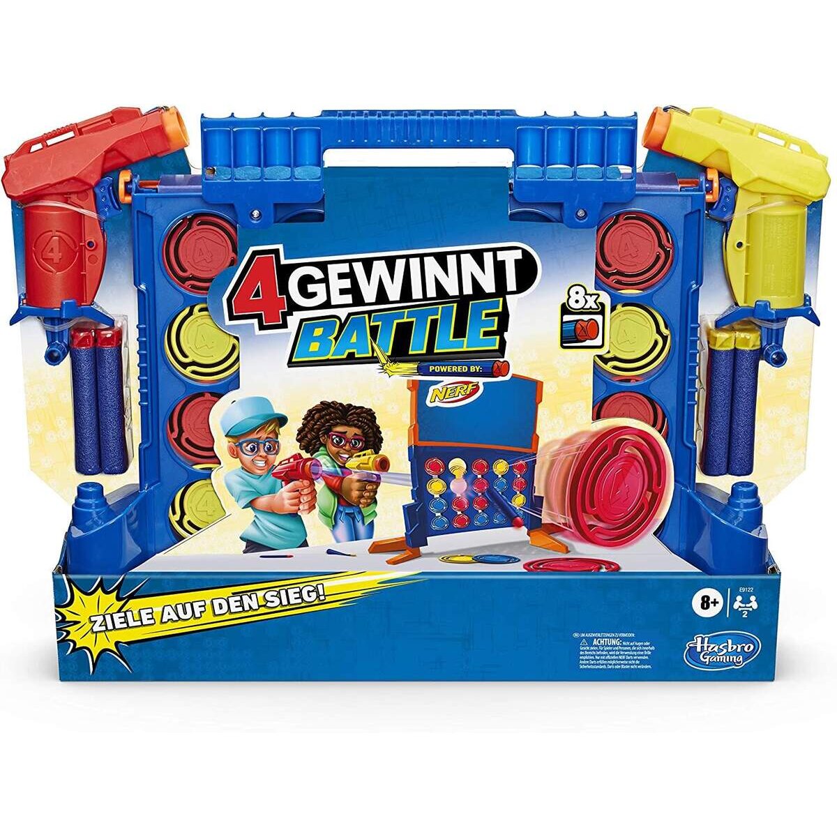Hasbro 4 Gewinnt Battle mit Nerf Blastern