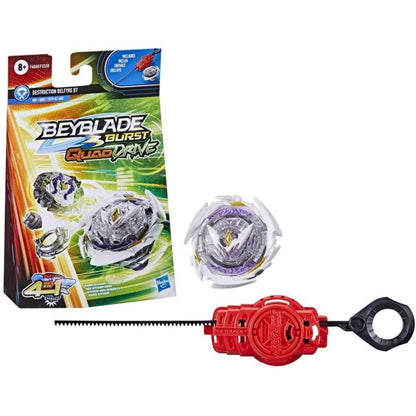Hasbro Beyblade Burst QuadDrive, Starter Pack mit Kreisel Zerstörung Belfyre B7 und Starter