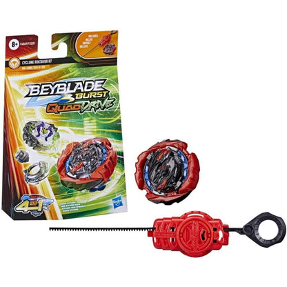 Hasbro Beyblade Burst QuadDrive, Starter Pack mit Cyclone Roktavor R7 und Starter