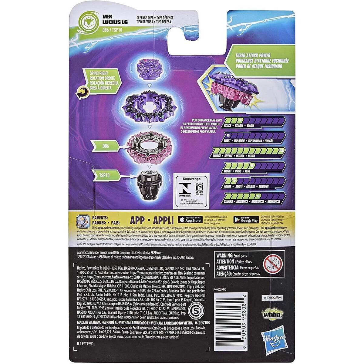 Hasbro Beyblade Burst Surge Speedstorm Vex Lucius L6