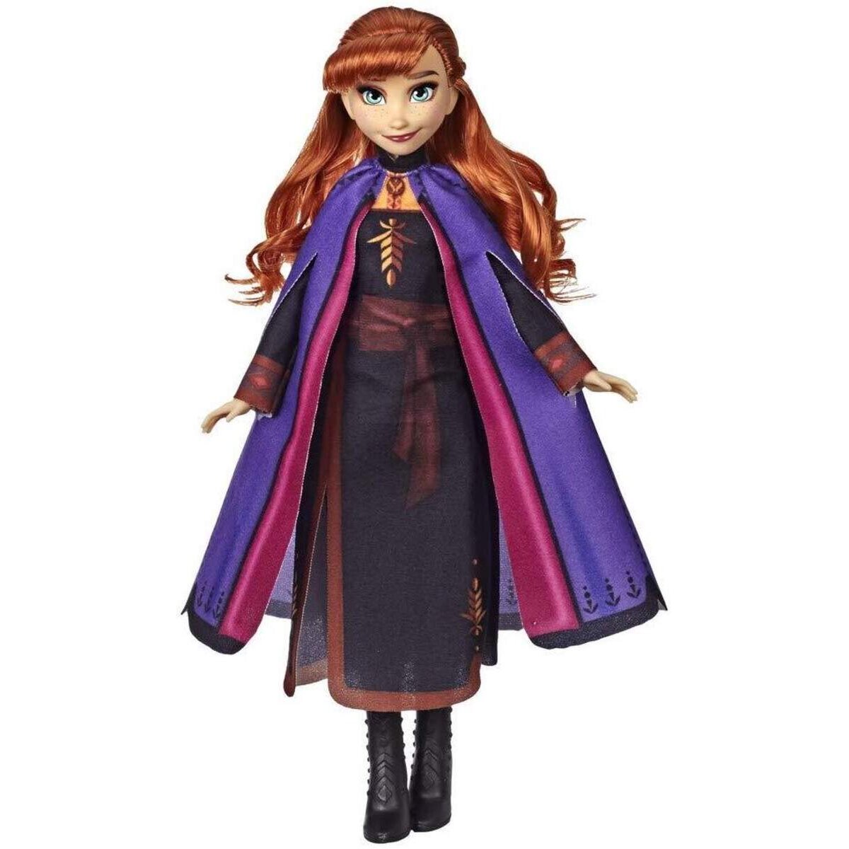 Hasbro Frozen 2 Anna mit langem rotem Haar und Outfit