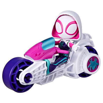 Hasbro Marvel Spidey and His Amazing Friends Motorrad, 1 Stück, 3-fach sortiert