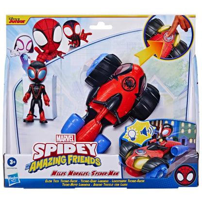 Hasbro Marvel Spidey and His Amazing Friends Leuchtender Techno-Racer